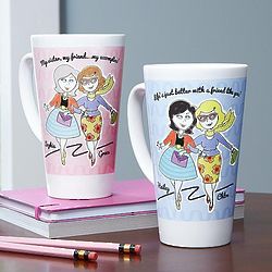 Personalized Between You and Me Latte Mug