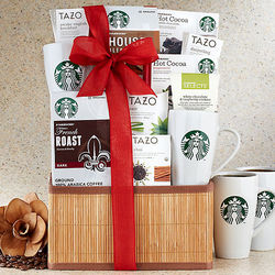 Starbucks Coffee, Tea, and Cocoa Gift Basket