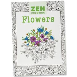 Zen Coloring Book of Flowers