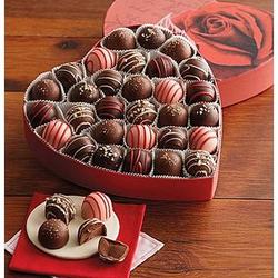 Deluxe Valentine's Heart Chocolate Truffles Gift Box