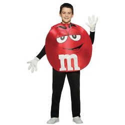Teen's Red M&M Character Costume