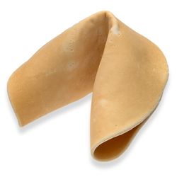 Plain Giant Fortune Cookie with Personalized Fortune