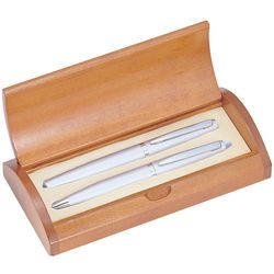 Satin Silver Pen Set