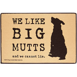 We Like Big Mutts Doormat