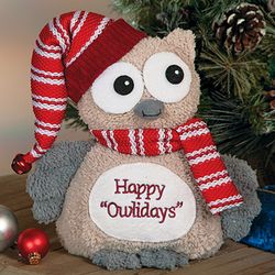 Plush Christmas Owl
