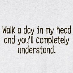 Walk a Day in My Head and You'll Completely Understand Shirt
