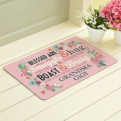 Personalized Blessed Are Those Doormat