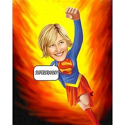 Superwoman Caricature from Photo