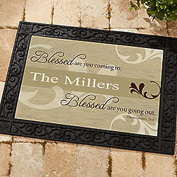 You are Blessed Personalized Religious Doormat