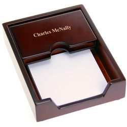 Personalized Rosewood Business Card Holder
