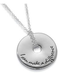 Make a Difference Pendant Necklace