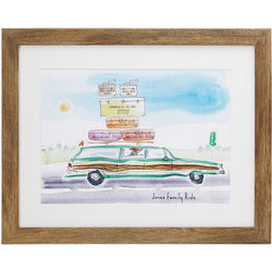 Personalized Station Wagon Family Ride Art Print
