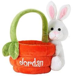 Personalized Plush Bunny Basket