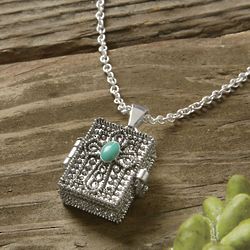 Lord's Prayer Box Necklace