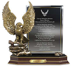 The Bradford Exchange You are Not Forgotten Cold-Cast Bronze Eagle Sculpture Honors POWs and Mias 