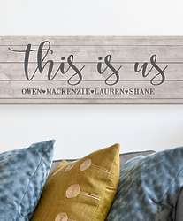 Personalized This Is Us Canvas Art Print