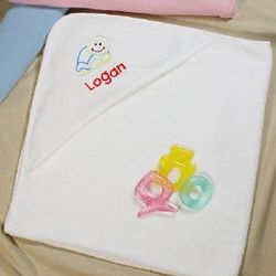 Personalized Turtle Hooded Baby Towel