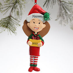 Winter Mom Character Personalized Christmas Ornament