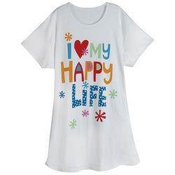 I Love My Happy Life Sleepshirt