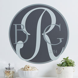 Monogram Personalized Wall Art Decal