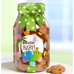 Welcome Baby Chocolate Chip Cookie Jar