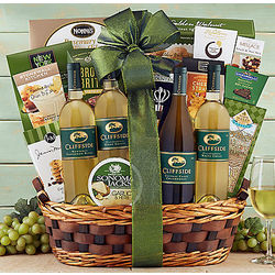 Cliffside White Wine Quartet Gift Basket