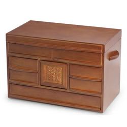Large Walnut Wood Jewelry Box