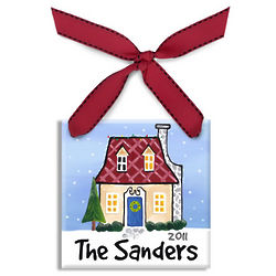 Personalized Home for the Holidays Ornament