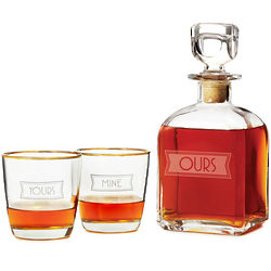 Yours, Mine, and Ours Decanter Set