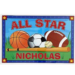Kid's Personalized Sports Placemat