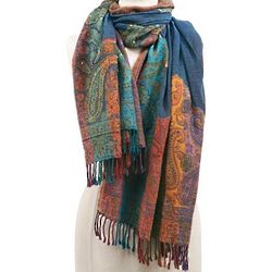 Palermo Paisley Wool Scarf