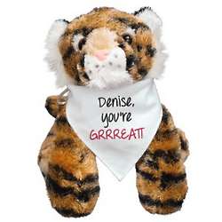 Personalized You're Grrreatt Plush Tiger