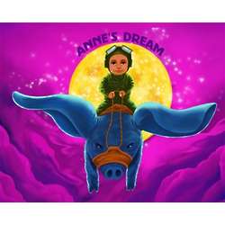 Personalized When Pigs Fly Fantasy Print
