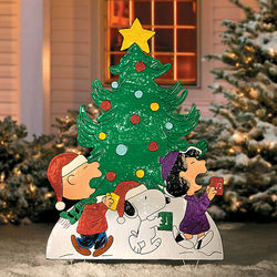 Peanuts Gang Caroling Around the Tree Christmas Decor