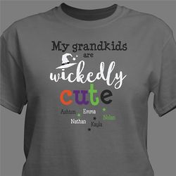 Personalized My Grandkids Are Wickedly Cute T-Shirt