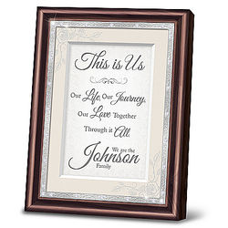 This Is Us Personalized Poem Art Print in Frame