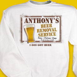 Beer Service Personalized Sweatshirt