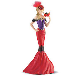 Glamorous Gabrielle Mardi Gras-Inspired Fashion Figurine