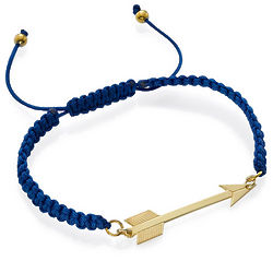 Gold Plated Arrow Bracelet on Shamballa Cord