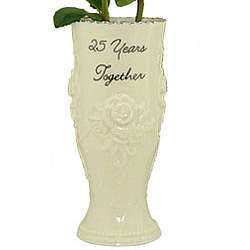 "25 Years Together " 25th Wedding Anniversary Vase