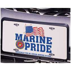 Military Pride Personalized License Plate