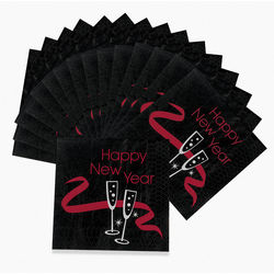 New Years Party Beverage Napkins