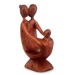 Love Makes a Family Wood Sculpture