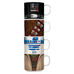 Star Wars Stacking Ceramic Coffee Mugs