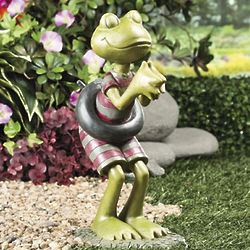 Diving Frog Garden Accent Statue
