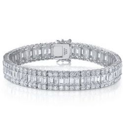 20 3/8 Carat Simulated Diamond Tennis Bracelet