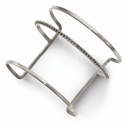 Beaded Bangle Cuff Bracelet