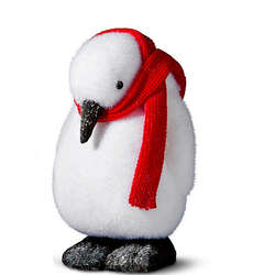Red Scarfed 11" Penguin Figurine