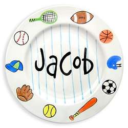 Personalized Sports Baby Plate
