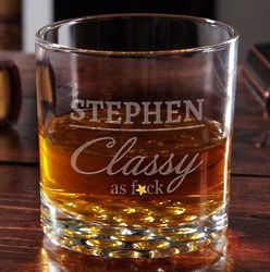 Class Act Engraved Whiskey Glass